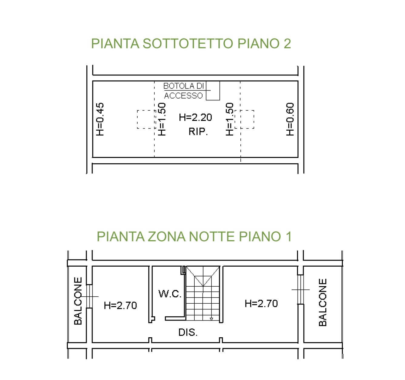 Guercio di Lerici – Duplex con terrazze, posto auto coperto e balconate