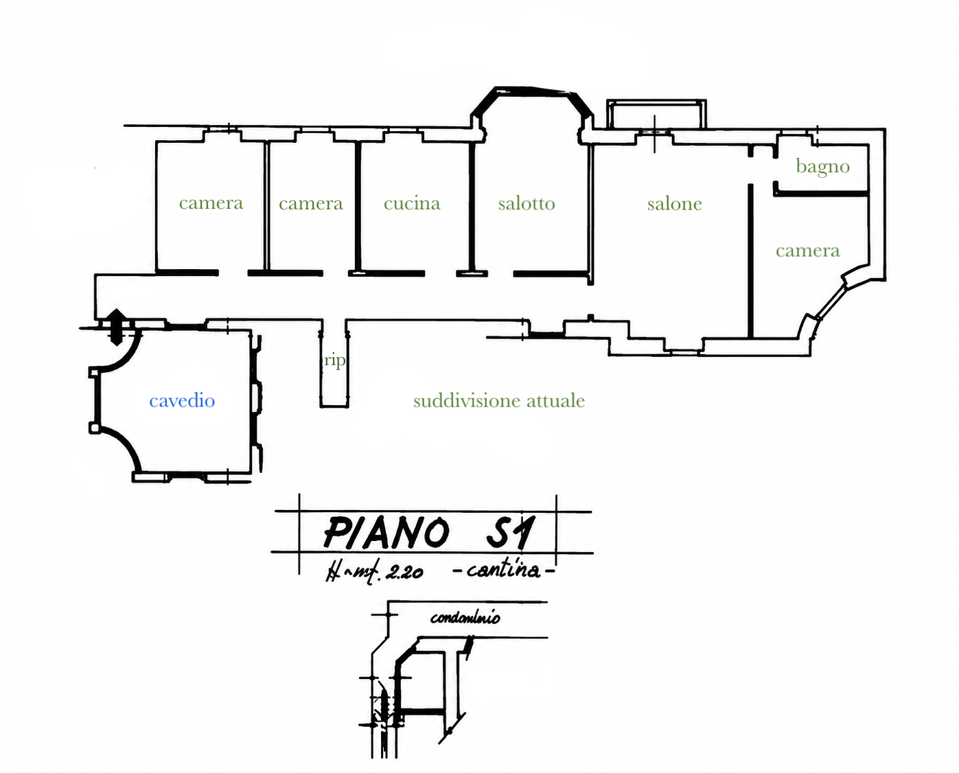 Colli – elegante 6 vani in bel palazzo primi ‘900