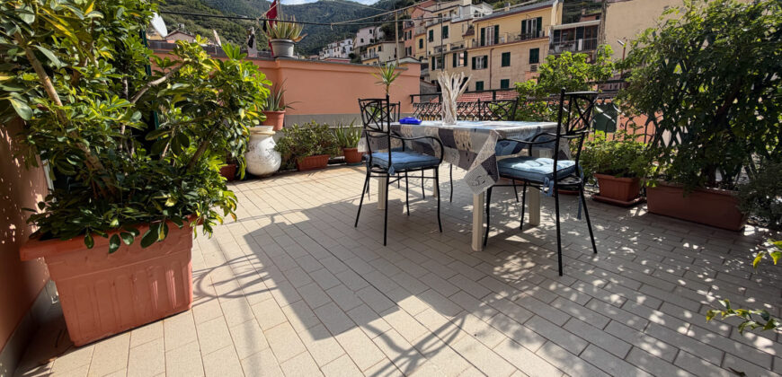 5 terre – Riomaggiore – ampio trilocale con terrazza vivibile